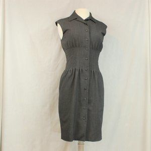Calvin Klein Grey Sleeveless Dress Collar 6